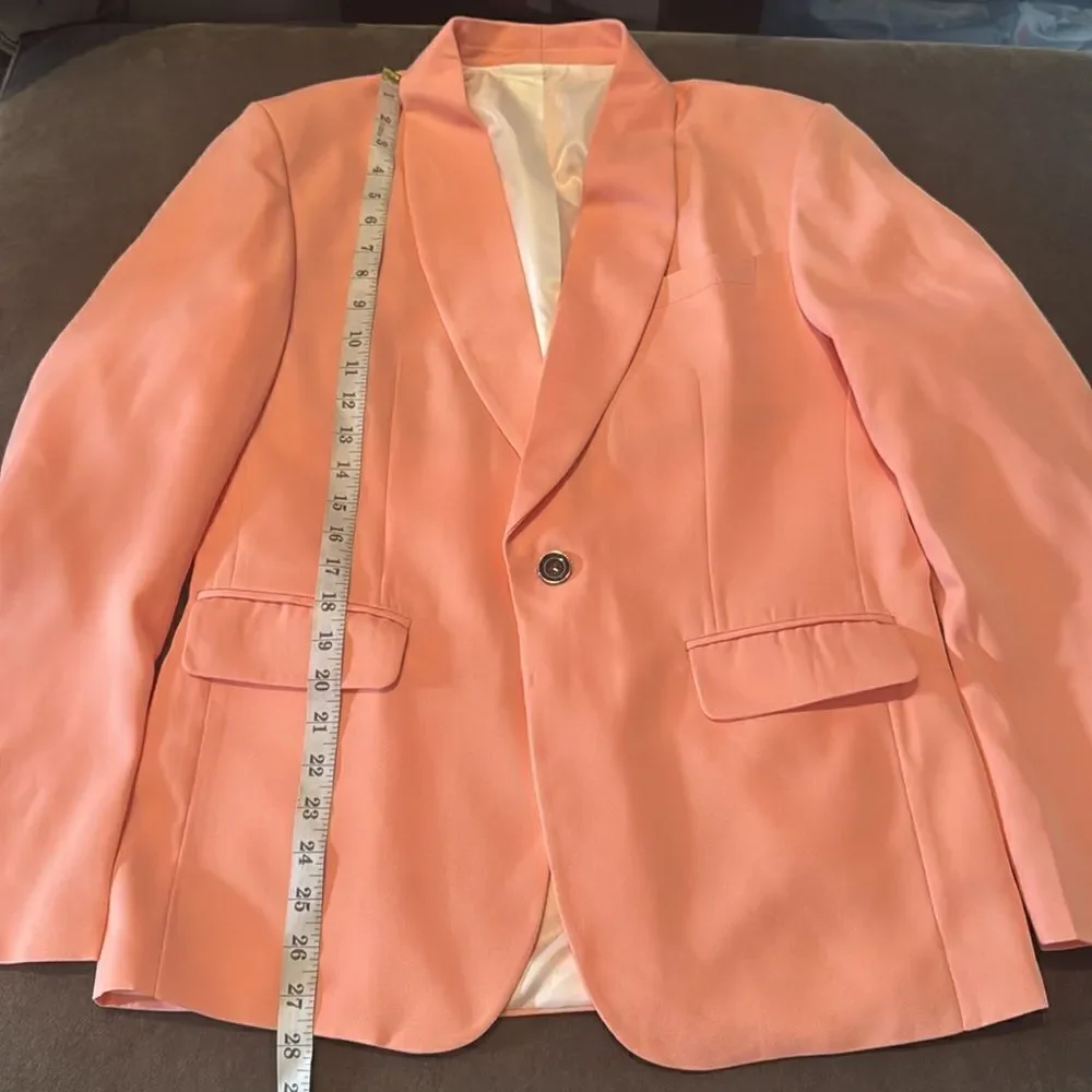 Men’s 2 Piece Suit Shawl Lapel One Button Size 36 Jacket 30 Pants NEW